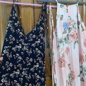 Lot of 2 Floral Reformation Maxi Dresses